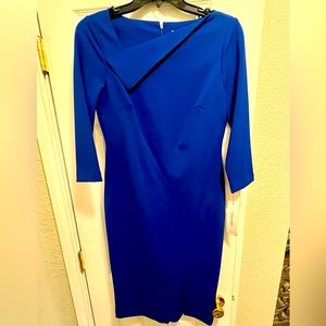Calvin Klein Sheath Dress, Boat Neckline, Size 6